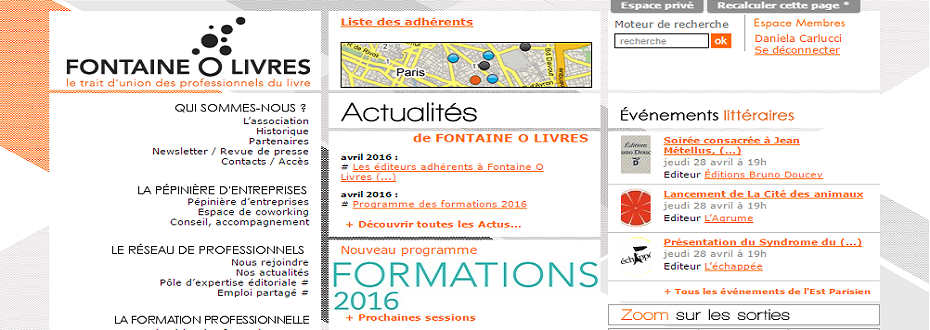 Agenda Litt' : Site Fontaine O Livres